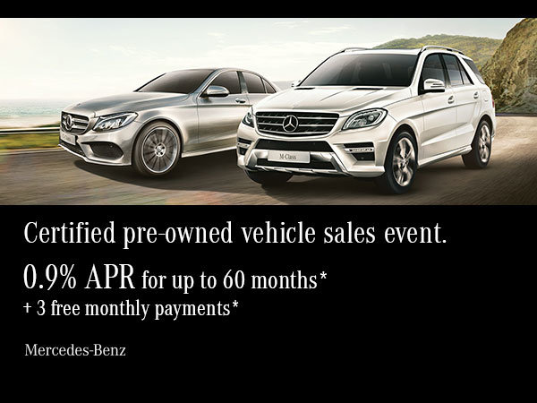 Certified pre-owned vehicle sales event.