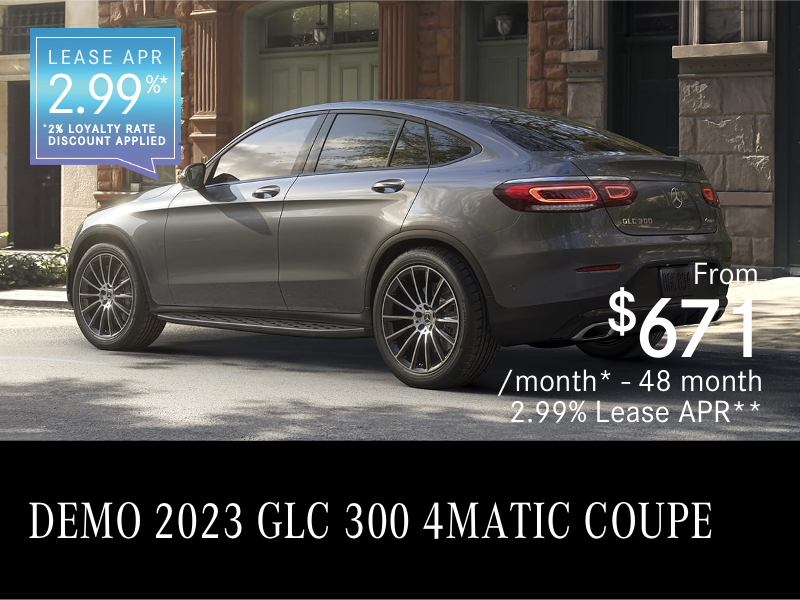2023 GLC 300 4MATIC COUPE Demo from $671/month*