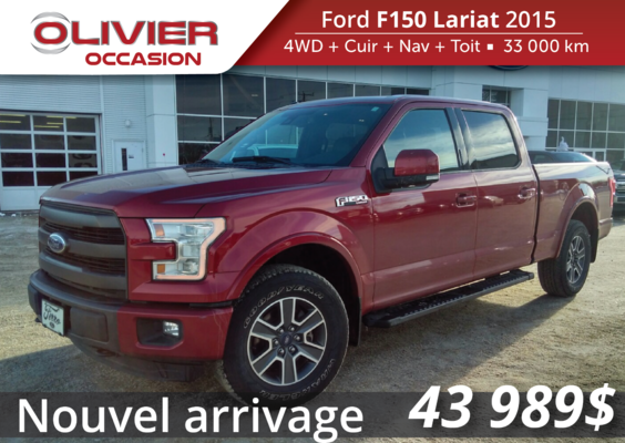 Used 2015 Ford F 150 Lariat 502a In Sept Iles Used Inventory Olivier Ford Sept Iles In Sept Iles Quebec