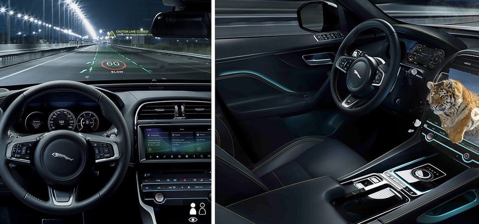 Jaguar et Land Rover développent un système d’affichage tête haute avancé