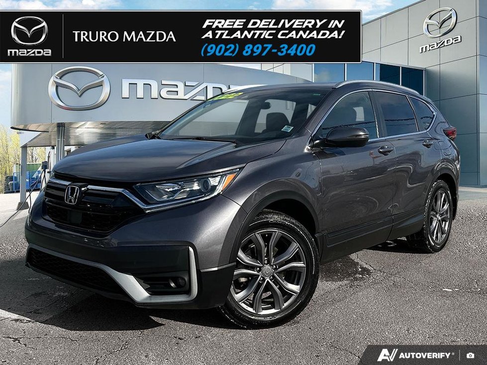 2022 Honda CR-V SPORT $97/WK+TX! ONE OWNER! TWO SETS OF WHEELS! AWD!