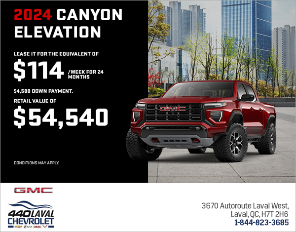 The 2024 GMC Canyon