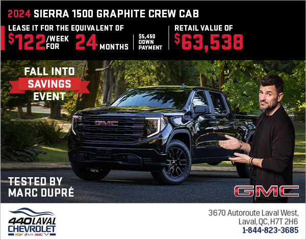 The 2024 GMC Sierra 1500 Graphite