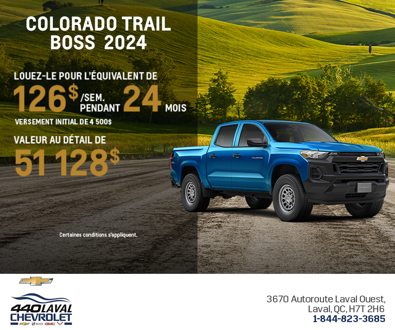 Le Chevrolet Colorado 2024