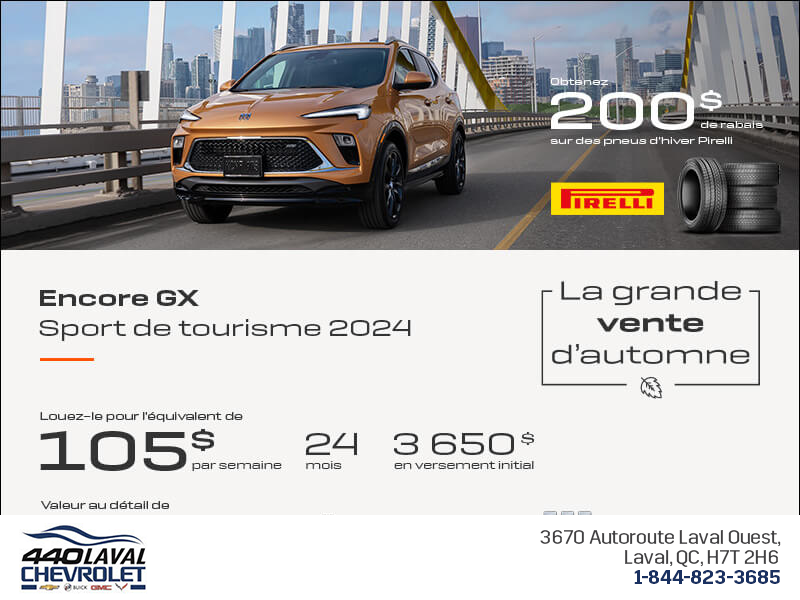 Procurez-vous le Buick Encore GX 2024