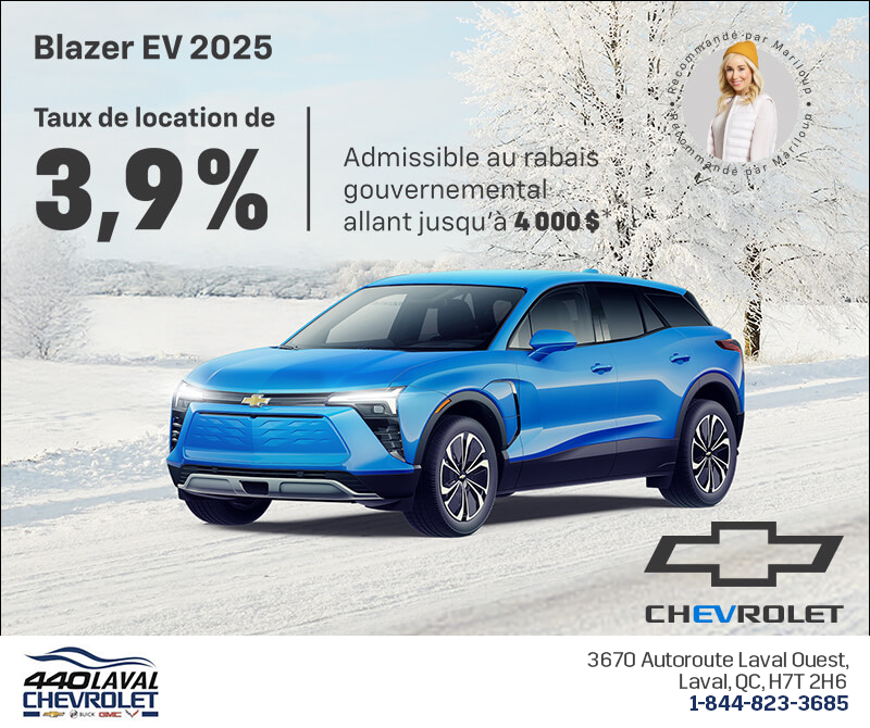 Procurez-vous le Chevrolet Blazer EV 2025