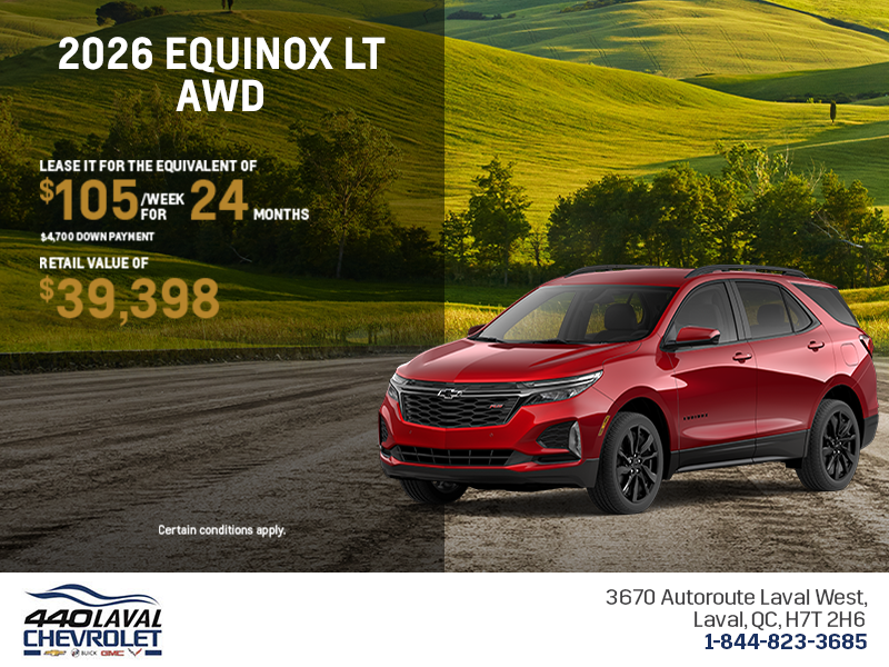 Get the 2026 Chevrolet Equinox LT AWD