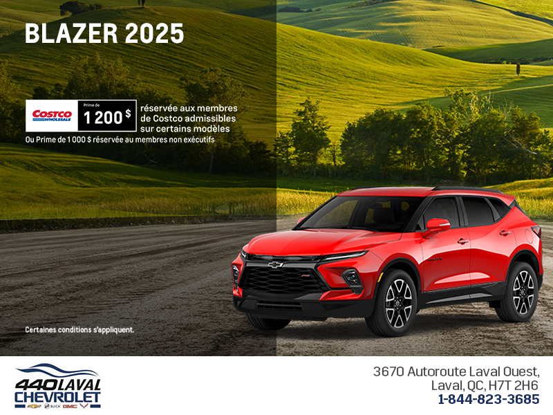 Procurez-vous le Chevrolet Blazer 2025