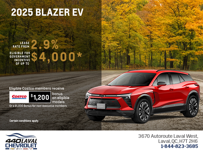 Get the 2025 Chevrolet Blazer EV