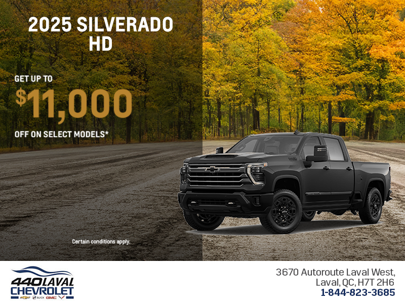 Get the 2025 Chevrolet Silverado HD