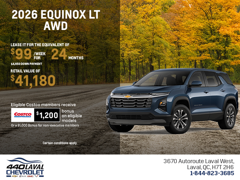 Get the 2026 Chevrolet Equinox LT AWD