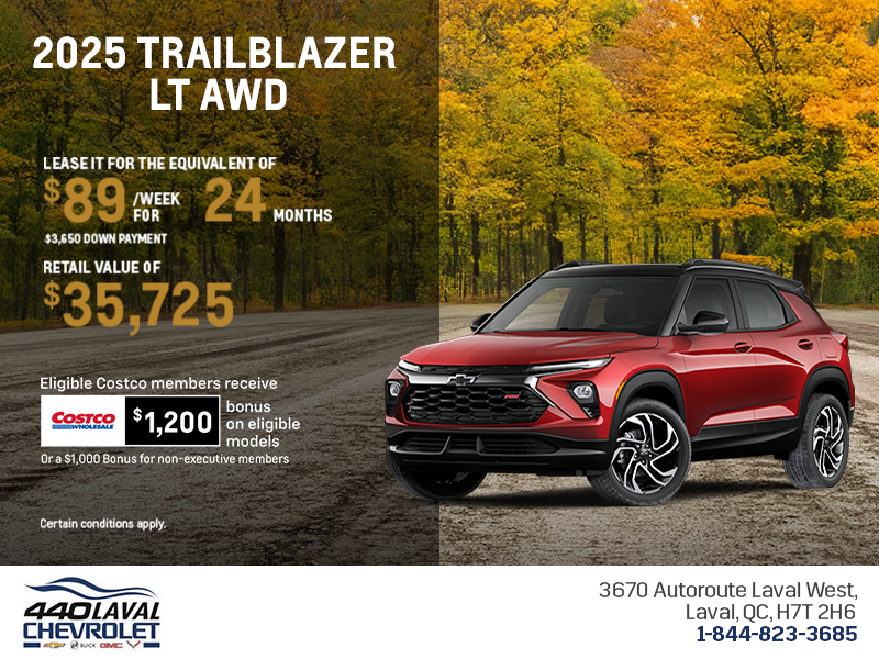 Get the 2026 Chevrolet Trailblazer LT AWD