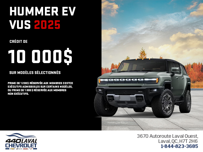 Le GMC Hummer EV VUS 2025