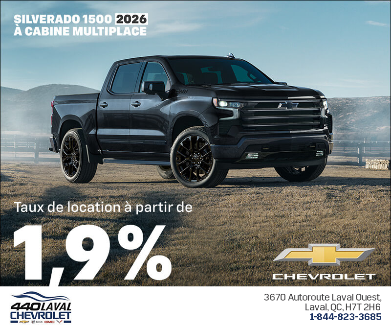 Procurez-vous le Chevrolet Silverado 1500 2026