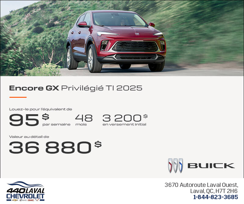 Procurez-vous le Buick Encore GX 2025