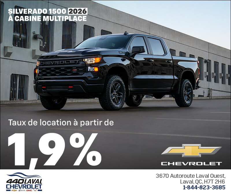 Procurez-vous le Chevrolet Silverado 1500 2026