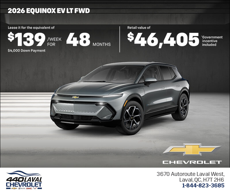 Get the 2026 Chevrolet Equinox EV