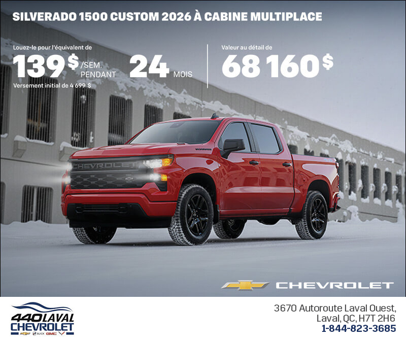 Procurez-vous le Chevrolet Silverado 1500 2026