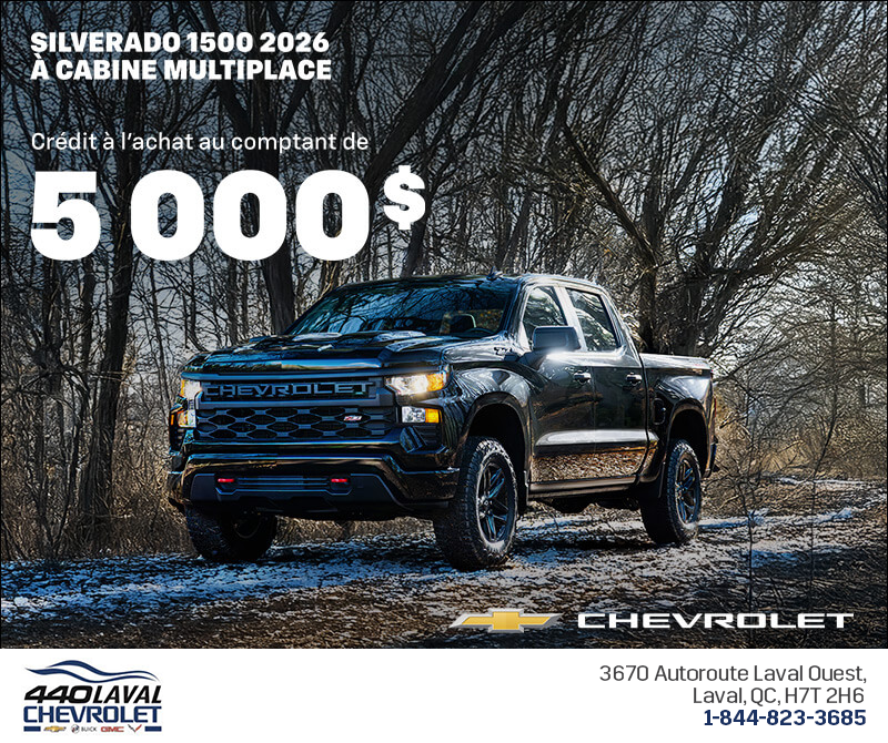 Procurez-vous le Chevrolet Silverado 1500 2026