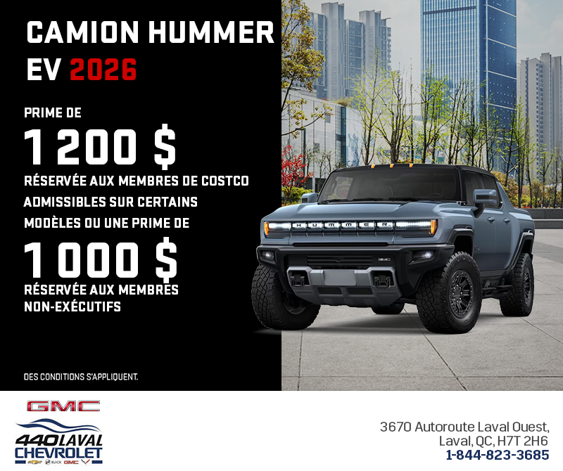 Le GMC Camion Hummer EV 2026