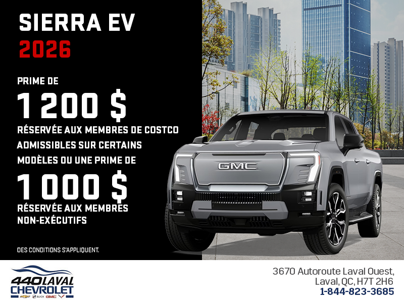 Le GMC Sierra EV 2026