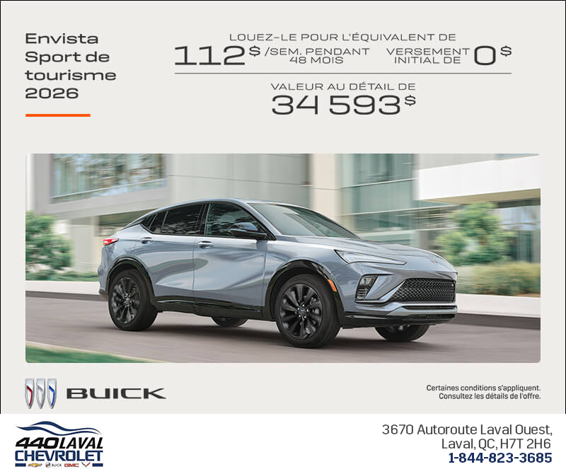 Procurez-vous la Buick Envista 2026