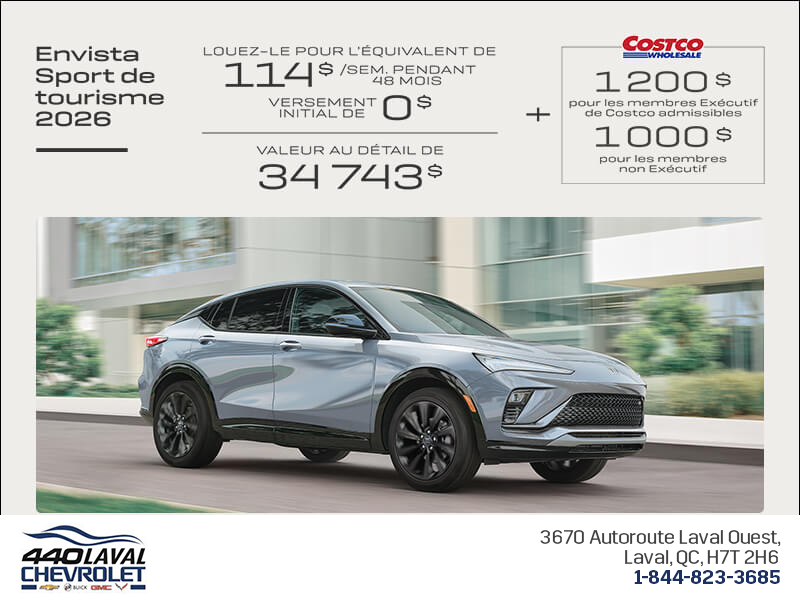 Procurez-vous la Buick Envista 2026
