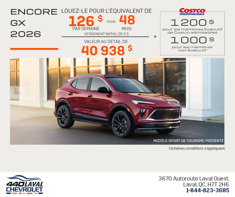 Procurez-vous le Buick Encore GX 2026