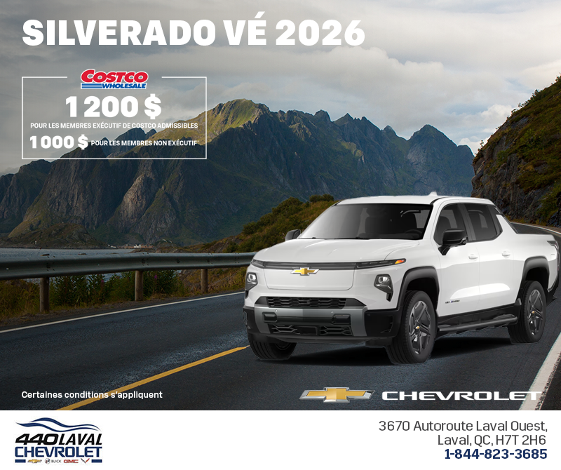 Procurez-vous le Chevrolet Silverado VÉ 2026