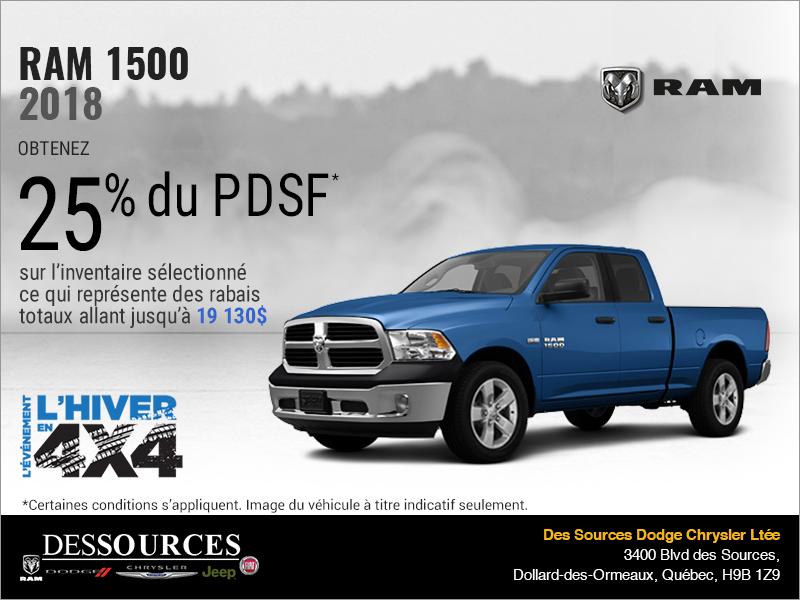 Procurez-vous le RAM 1500 2018