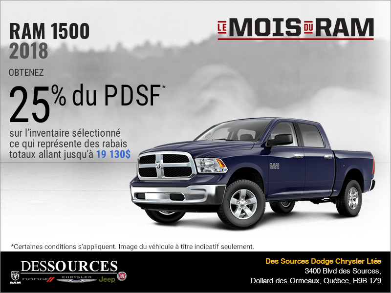 Procurez-vous le RAM 1500 2018