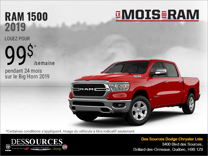 Procurez-vous le RAM 1500 2019