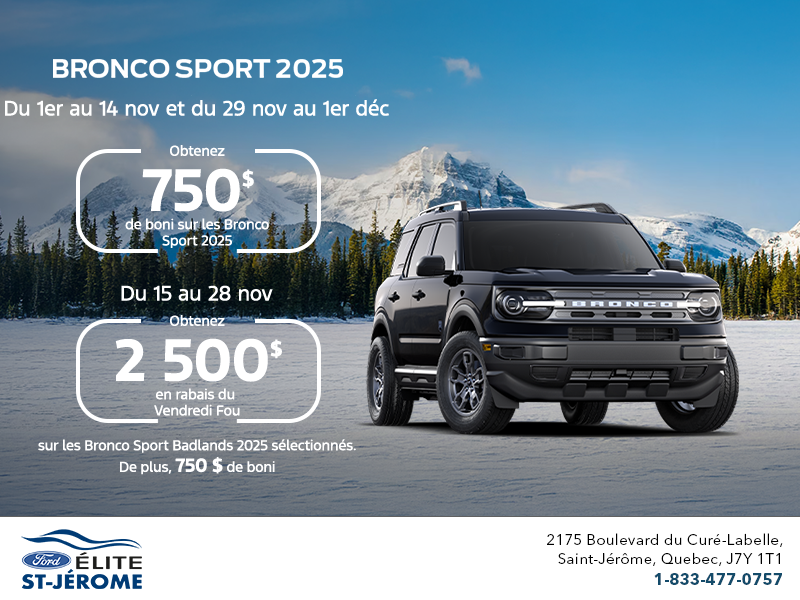 Ford Bronco Sport 2025