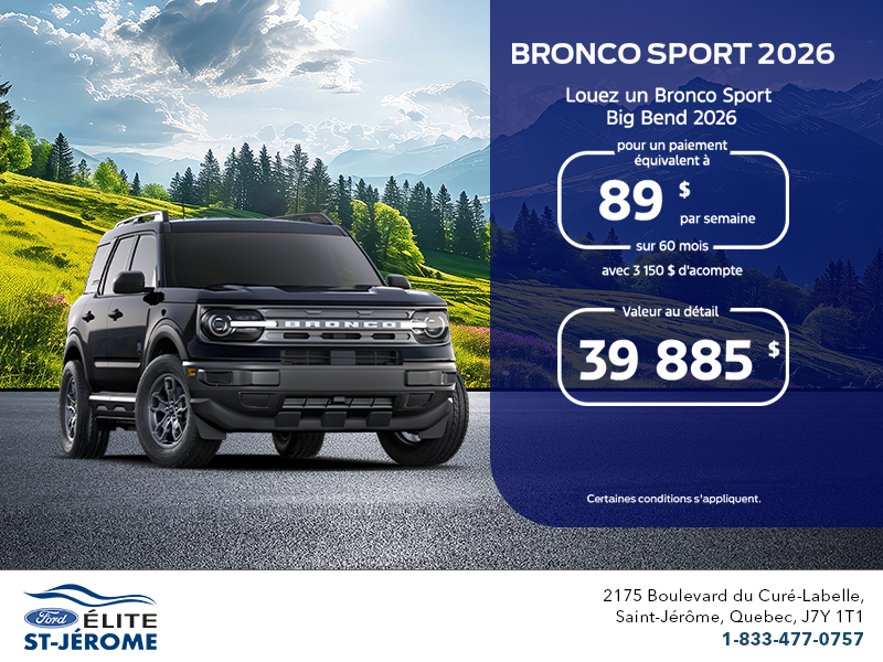 Ford Bronco Sport 2026