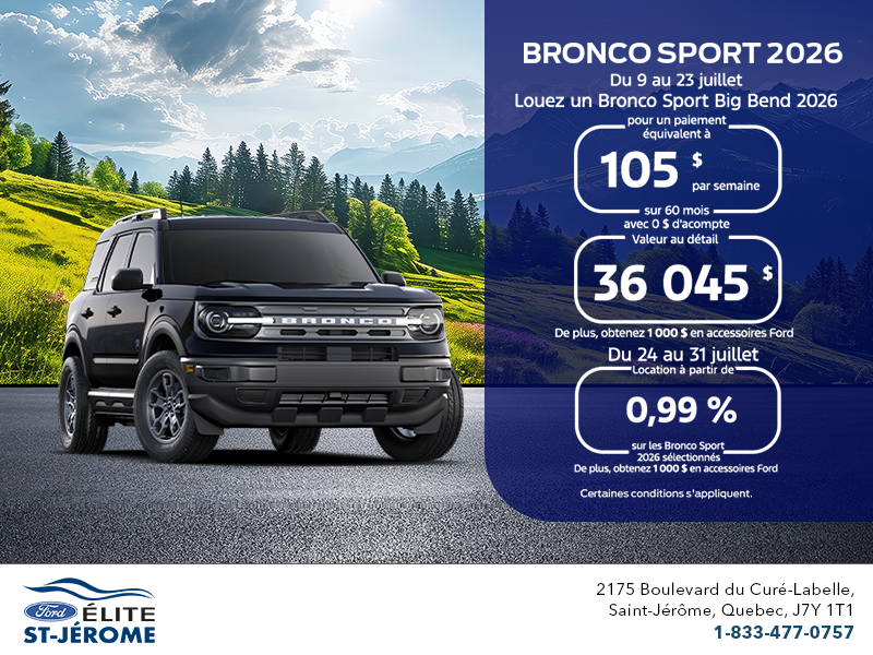 Ford Bronco Sport  2026