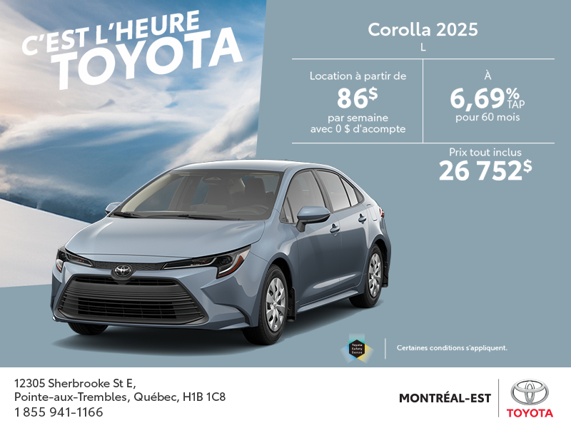 Toyota Corolla 2025