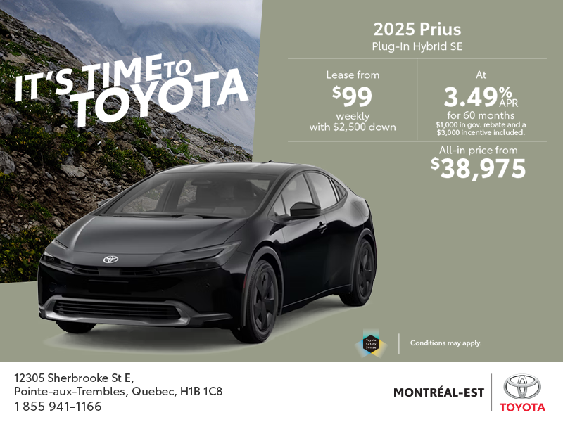 2025 Toyota Prius Plug-In Hybrid