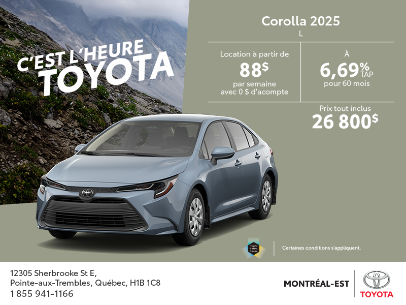Toyota Corolla 2025