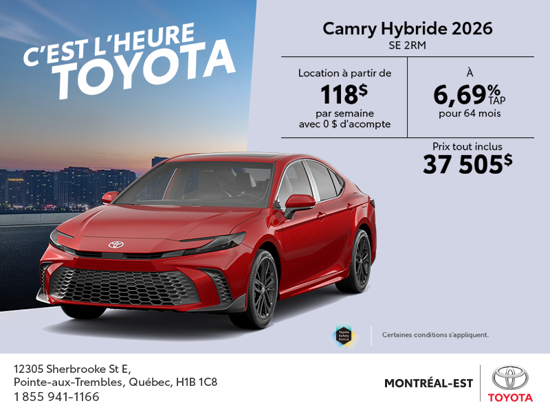 Toyota Camry Hybrid 2026