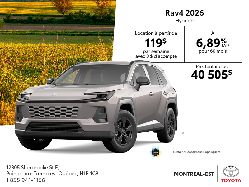 Toyota RAV4 Hybride 2026