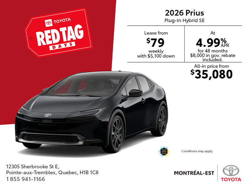 2026 Toyota Prius Plug-in Hybrid SE