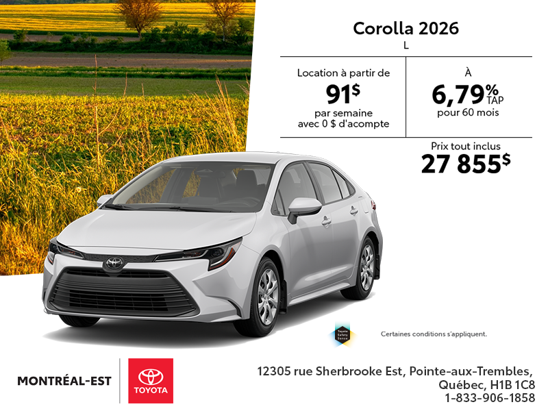 Toyota Corolla 2026
