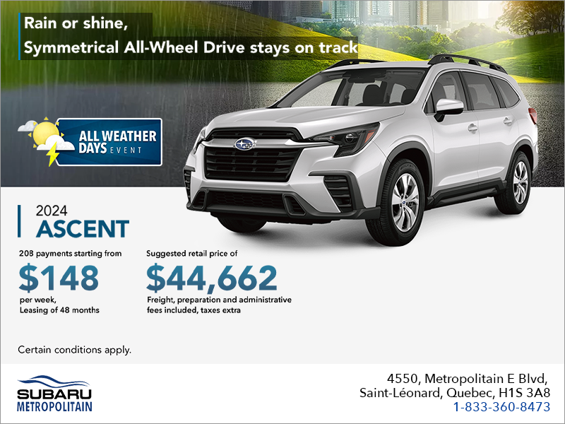 Get the 2024 Ascent today!