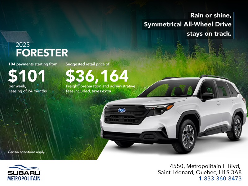 Get the 2025 Forester!