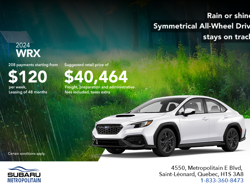 Get the 2025 WRX today!