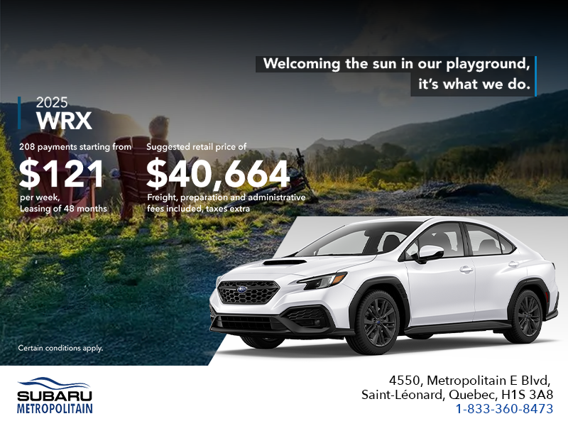 Get the 2025 WRX today!