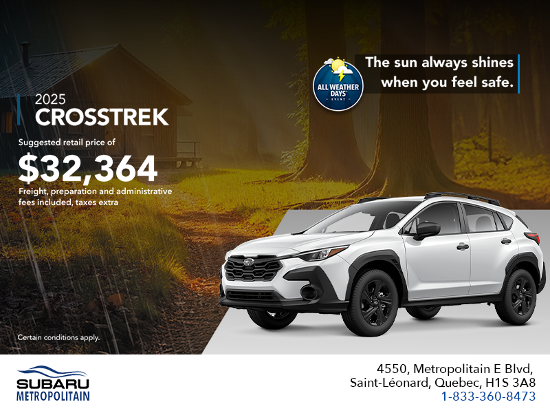 Get the 2025 Crosstrek today!