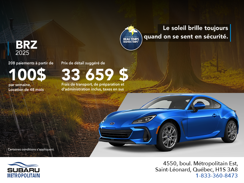 Procurez-vous la BRZ 2025!