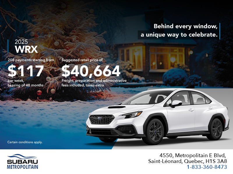 Get the 2025 WRX today!