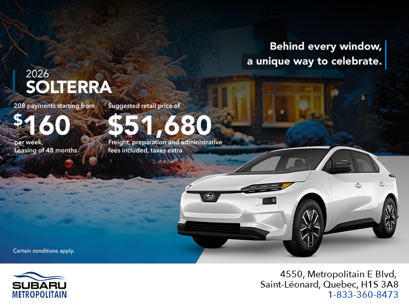 Get the 2026 Solterra today!